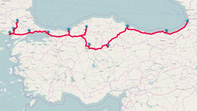Reiseroute Türkei teil 3